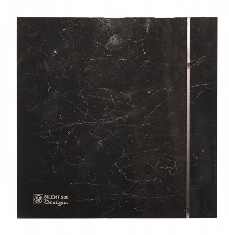 Накладной вентилятор Soler Palau SILENT-200 CZ MARBLE BLACK DESIGN 4C