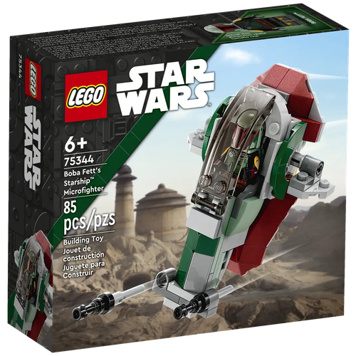 lego star wars тронный зал бобы фетта 75326 Конструктор LEGO Star Wars 75344 Микро-истребитель, 85 дет.