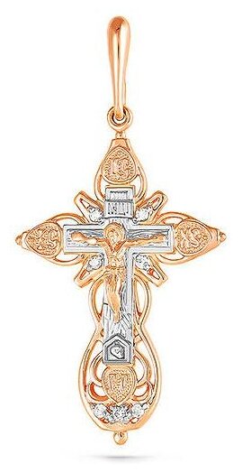 Кулоны KABAROVSKY Крест из золота с бриллиантом 