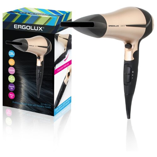 Фен Ergolux ELX-HD03-C64 черныйзолото черныйзолото 174900₽
