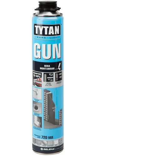 Пена монтажная пистолетная Tytan Gun 720 мл пена монтажная пистолетная tytan gun 720 мл