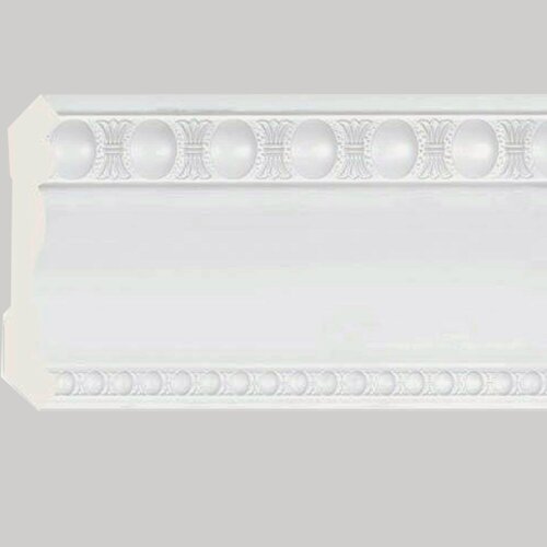 Изображение товара Плинтус потолочный Карниз 110х78мм, белый МАТ, 2500 ММ. Cosca. Набор 4шт.