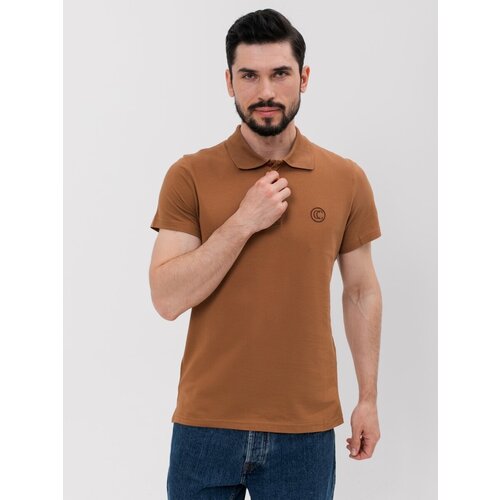 фото Поло chic&charisma, размер m, коричневый