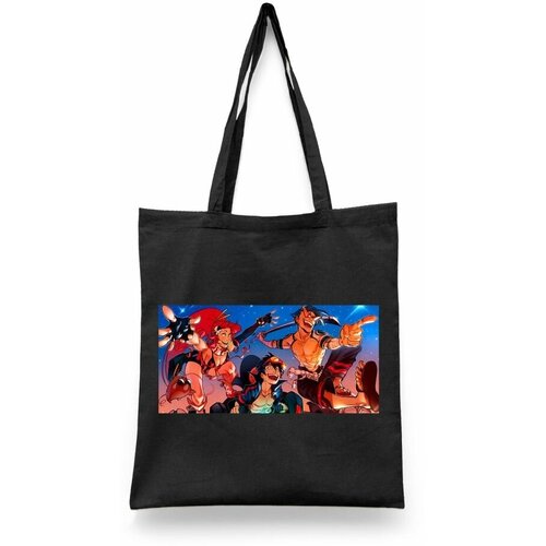 фото Сумка-шоппер унисекс каждому своё "аниме/гуррен-лаганн" черная