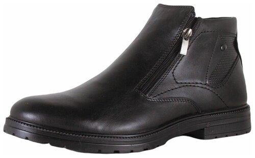 Ботинки Тофа, демисезонные, натуральная кожа, высокие, размер 44, черный