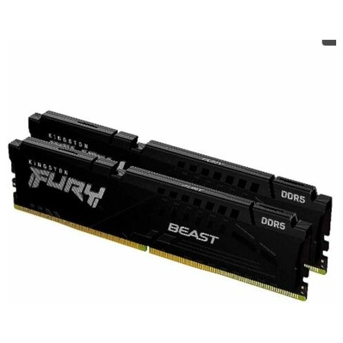 Модуль памяти 16GB Kingston DDR5 6000 DIMM FURY Beast Black EXPO Gaming Memory( KF560C36BBEK2-16)