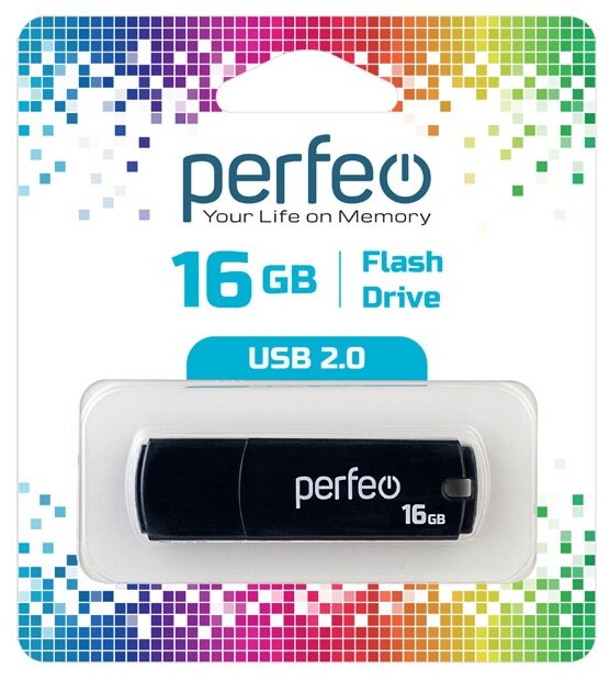 Perfeo USB флешка 16ГБ Perfeo PF-C05B016 Blue