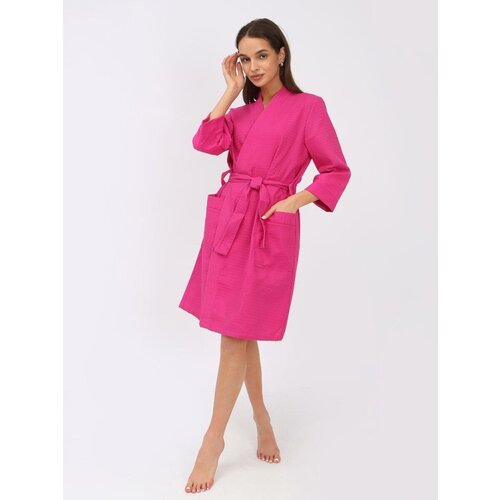 Халат Иваново-Текстиль, размер 50, розовый пижама иваново размер 50 зеленый розовый