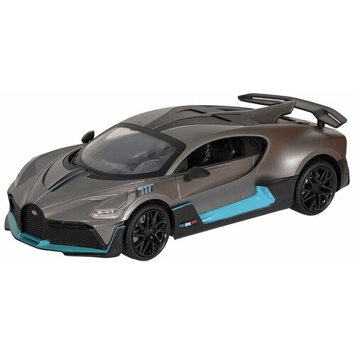 Машинка радиоуправляемая - Bugatti Divo, темно-серая, на батарейках, 1 набор машина машинка радиоуправляемая на пульте управления 1 24 bugatti divo