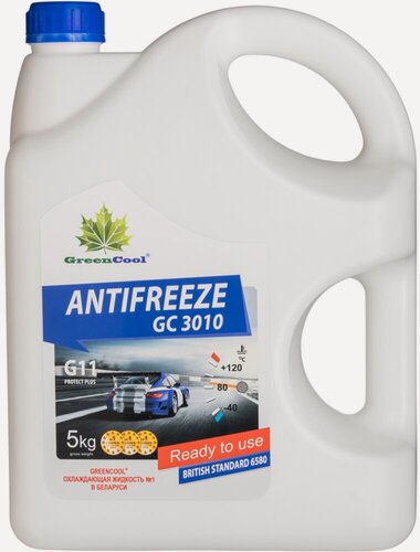 Изображение товара Антифриз GreenCool GC3010 G11 5 кг (син.) GreenCool 791678