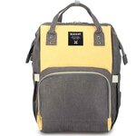 Женская сумка-рюкзак «Элина» 359 Grey/Yellow - изображение