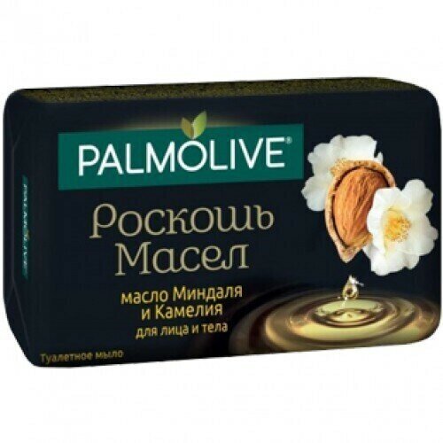 Palmolive Туалетное мыло Роскошь Масел масло Миндаля и Камелия, 90 г, 12 шт