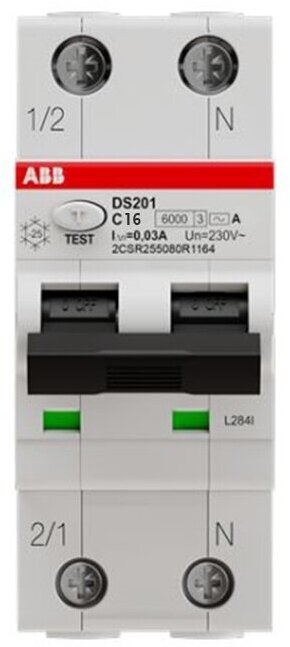 ABB Выключатель автоматический дифференциального тока DS201 L C16 A30 - фотография № 4