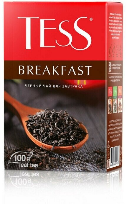 Чай листовой Чай Tess Breakfast листовой черный, 100г 1401-15