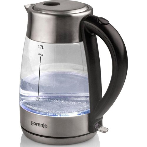 Чайник электрический Gorenje K17GE 17л 2150Вт черный корпус стекло 484400₽