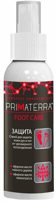 Спрей защитный Primaterra Foot Care для ног дезодорирующий 100 мл, 1040545