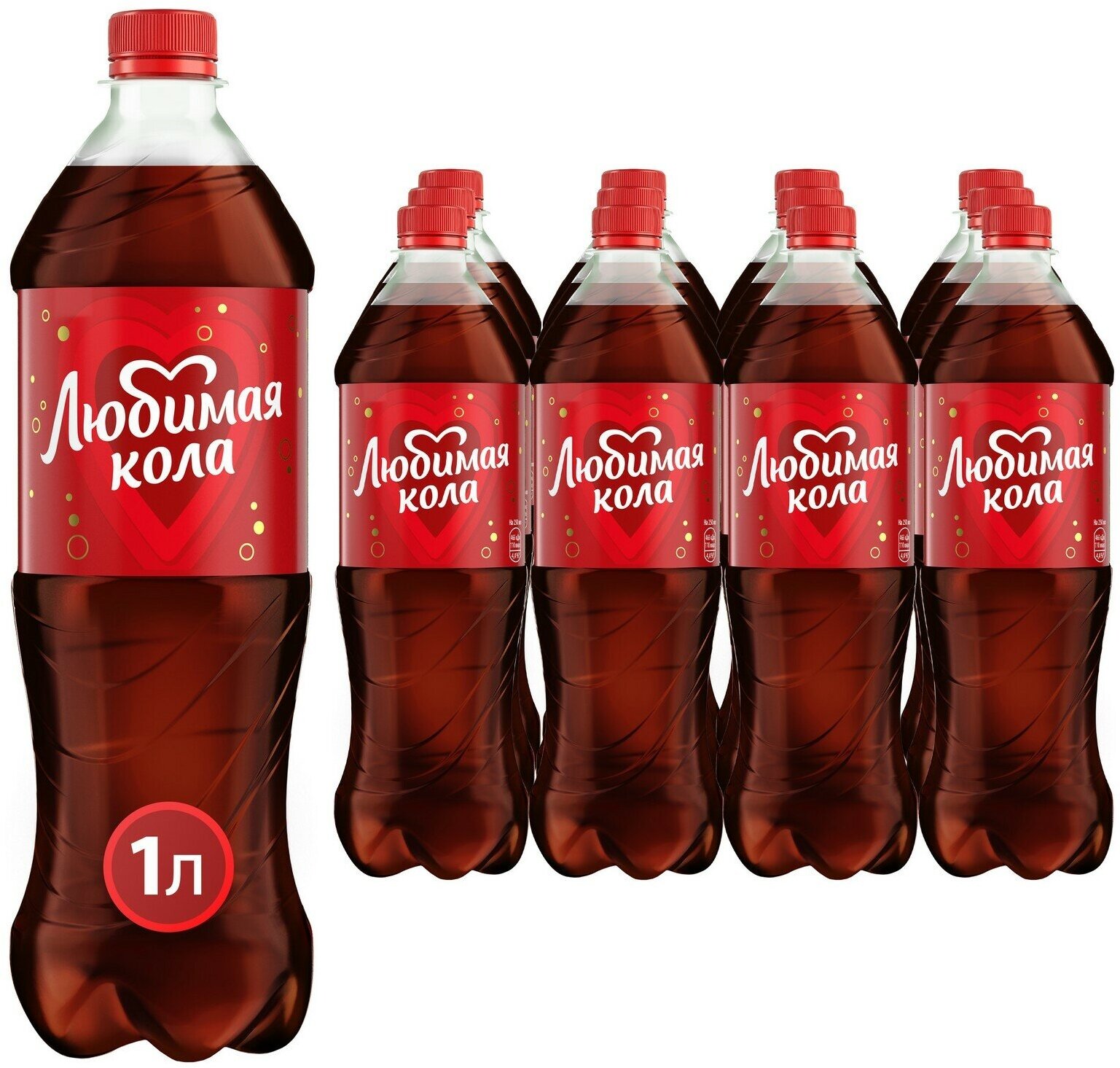 Любимая Кола 1л.*12шт. Cola - фотография № 3