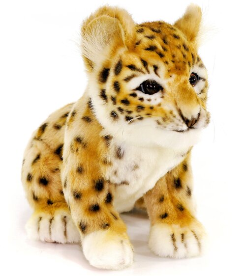 Мягкая игрушка Hansa Детёныш леопарда, 25 см, серый