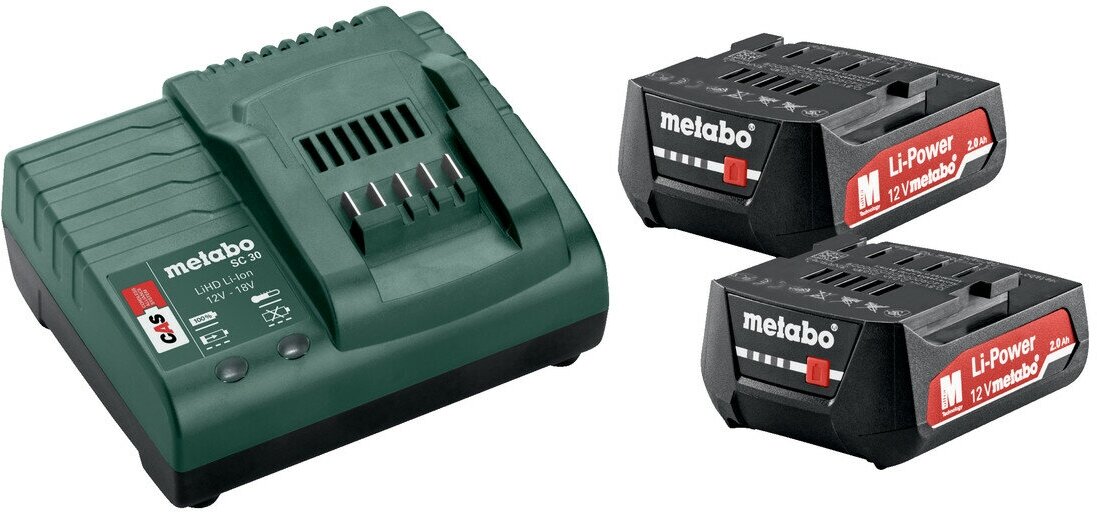 Базовый комплект Metabo 12 В 2 X 2,0 А·Ч (685300000)