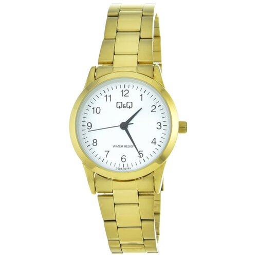 Q&Q C09A-007 женские кварцевые наручные часы с арабскими индексами