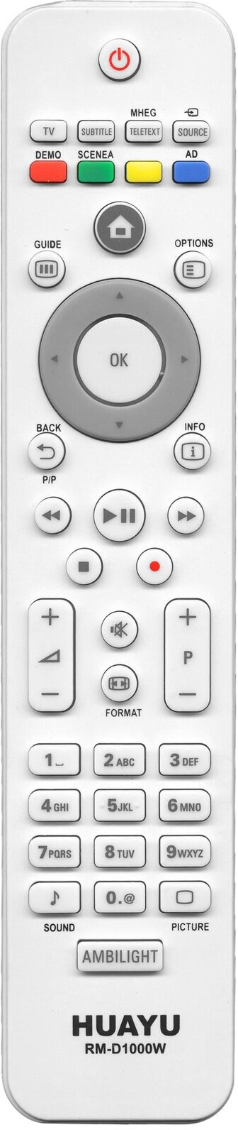 Пульт ДУ Huayu RM-D1000 для Philips, белый