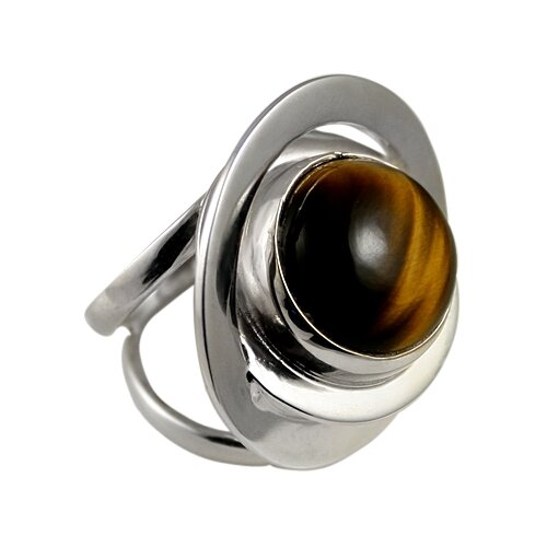 фото Element47 кольцо из серебра 925 пробы с тигровым глазом a1004_te_wg, размер 14.5