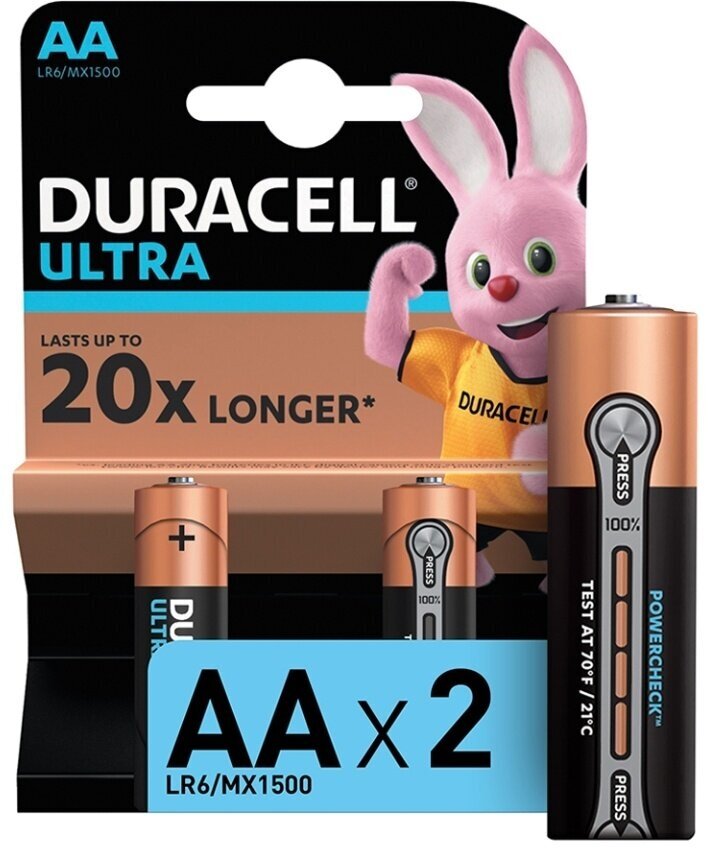 Батарейки Duracell Ultra Power AA 2 шт