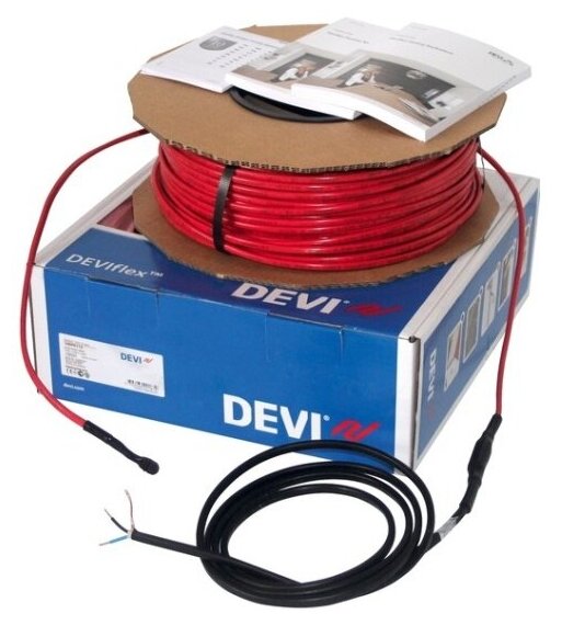 Теплый пол DEVI Flex двухжильный нагревательный кабель 18T, 270 Вт, 230V, 15м (140F1237) - фото №7