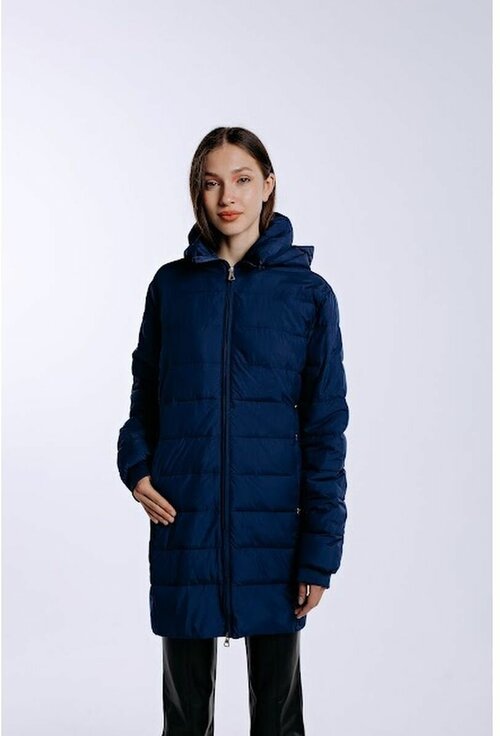 куртка  Kitana демисезонная, удлиненная, размер 58, синий