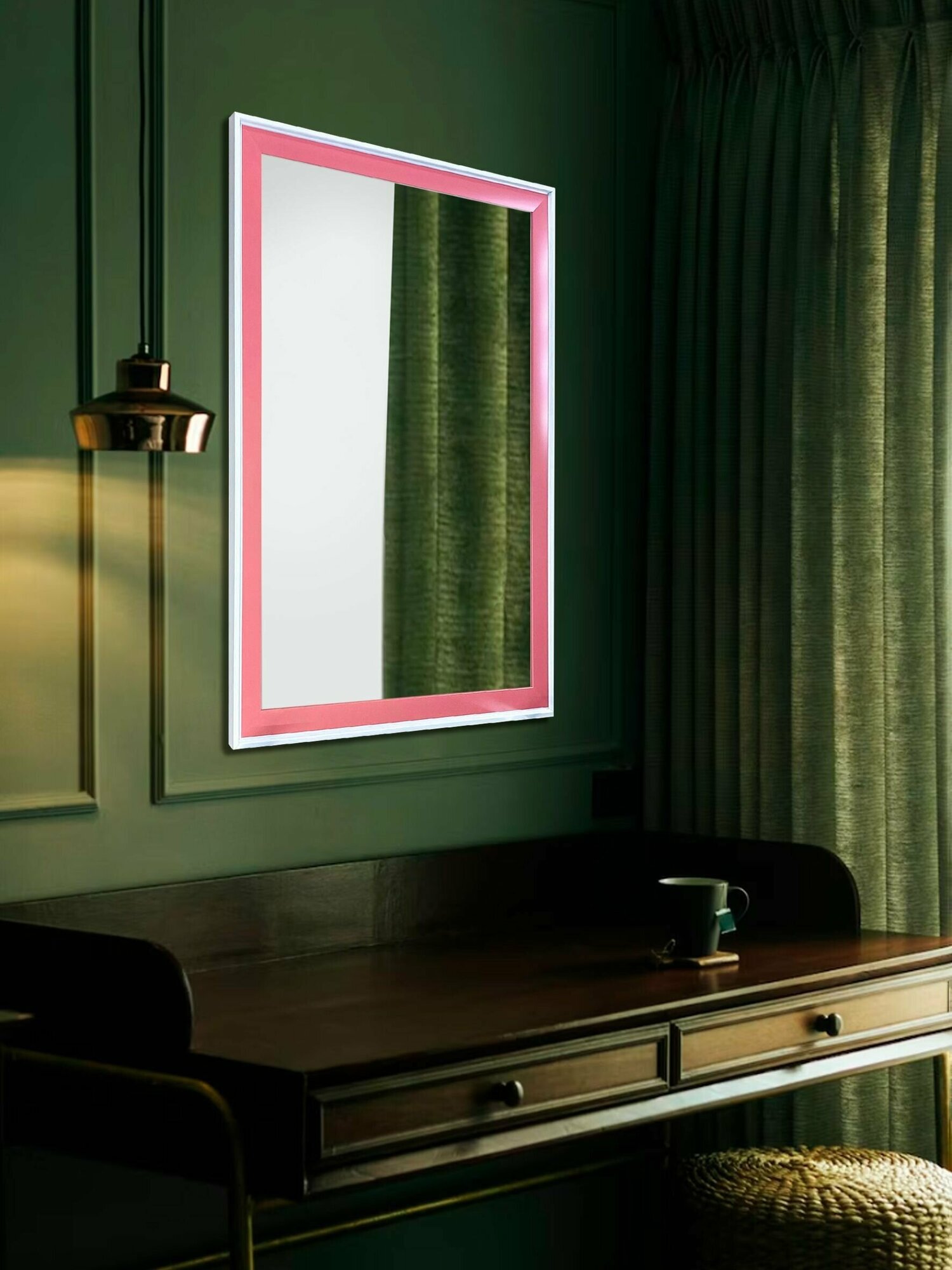 Зеркало интерьерное ArtZakaz, 60х40 см, цвет розовый