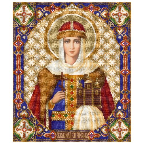 фото Panna набор для вышивания бисером икона святой равноапостольной княгини ольги российской 25 х 30.5 см (цм-1879)
