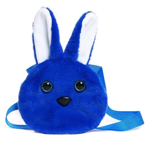 Мягкая игрушка-сумка «Зайчик», цвет синий