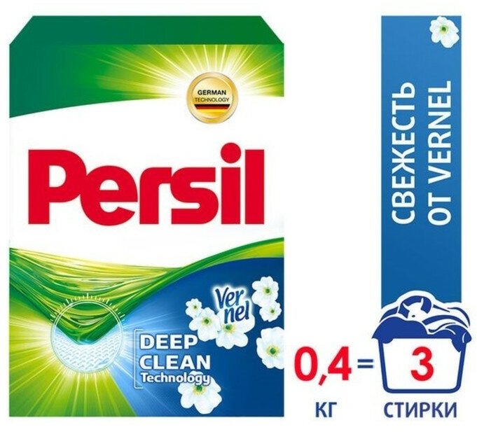 Persil Стиральный порошок Персилl Deep Clean, свежесть от Вернель, автомат, 450 г