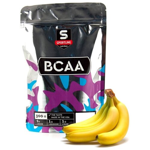 Аминокислота Sportline Nutrition 2:1:1, банан, 300 гр. sportline nutrition bcaa 2 1 1 300 гр киви
