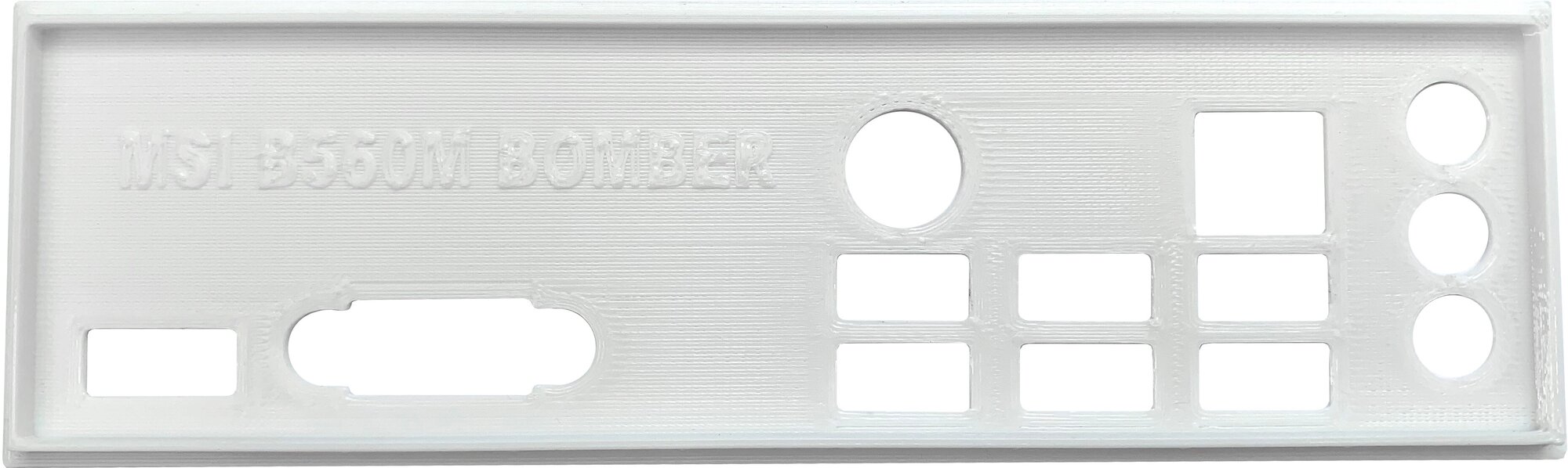 Заглушка для компьютерного корпуса к материнской плате MSI B560M BOMBER white