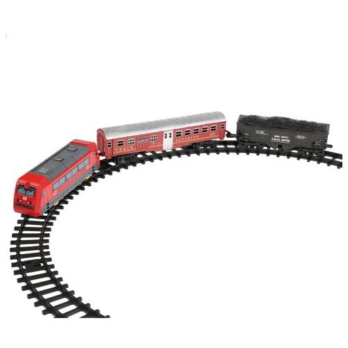 Shantou Gepai Стартовый набор Train, JHX8805 детская железная дорога со световыми эффектами 14 деталей работает от батареек