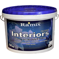 Краска "RAMIX" латексная интерьерная для стен и потолков "INTERIORS"3кг