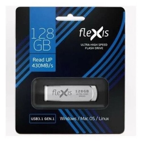 USB флешка 128Gb Flexis RS-105U USB 3.2 Gen 1 (450/215 Mb/s)