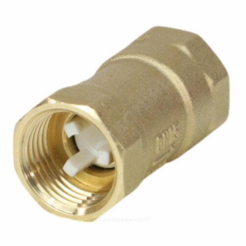 Клапан обратный латунь осевой Эко Ду 15 Ру16 Тмакс 110 оС ВР 1/2