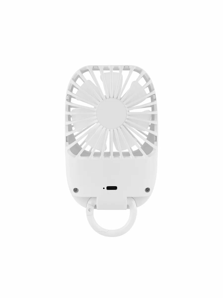 Вентилятор портативный на аккумуляторе Rombica FLOW Handy Fan IV, 3 скорости, белый — фото 1