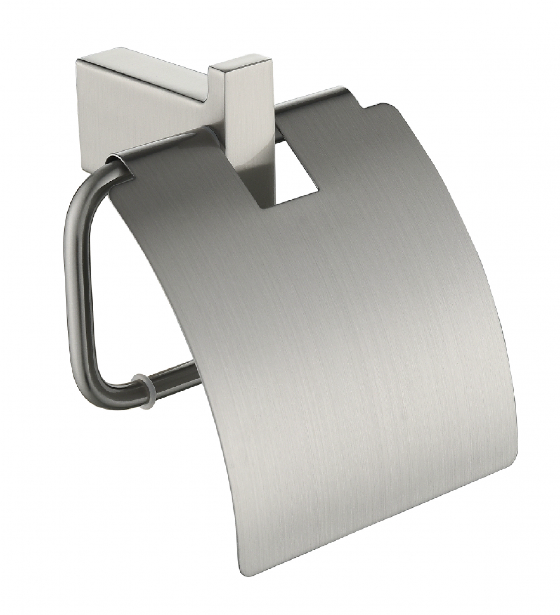 Настенный бумагадержатель с крышкой Grocenberg AC0029NK, материал латунь