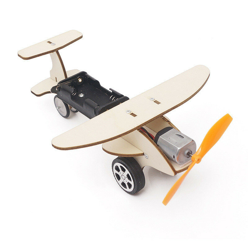 Деревянная STEM игрушка для обучения физике — электрическая модель планера для практического обучения