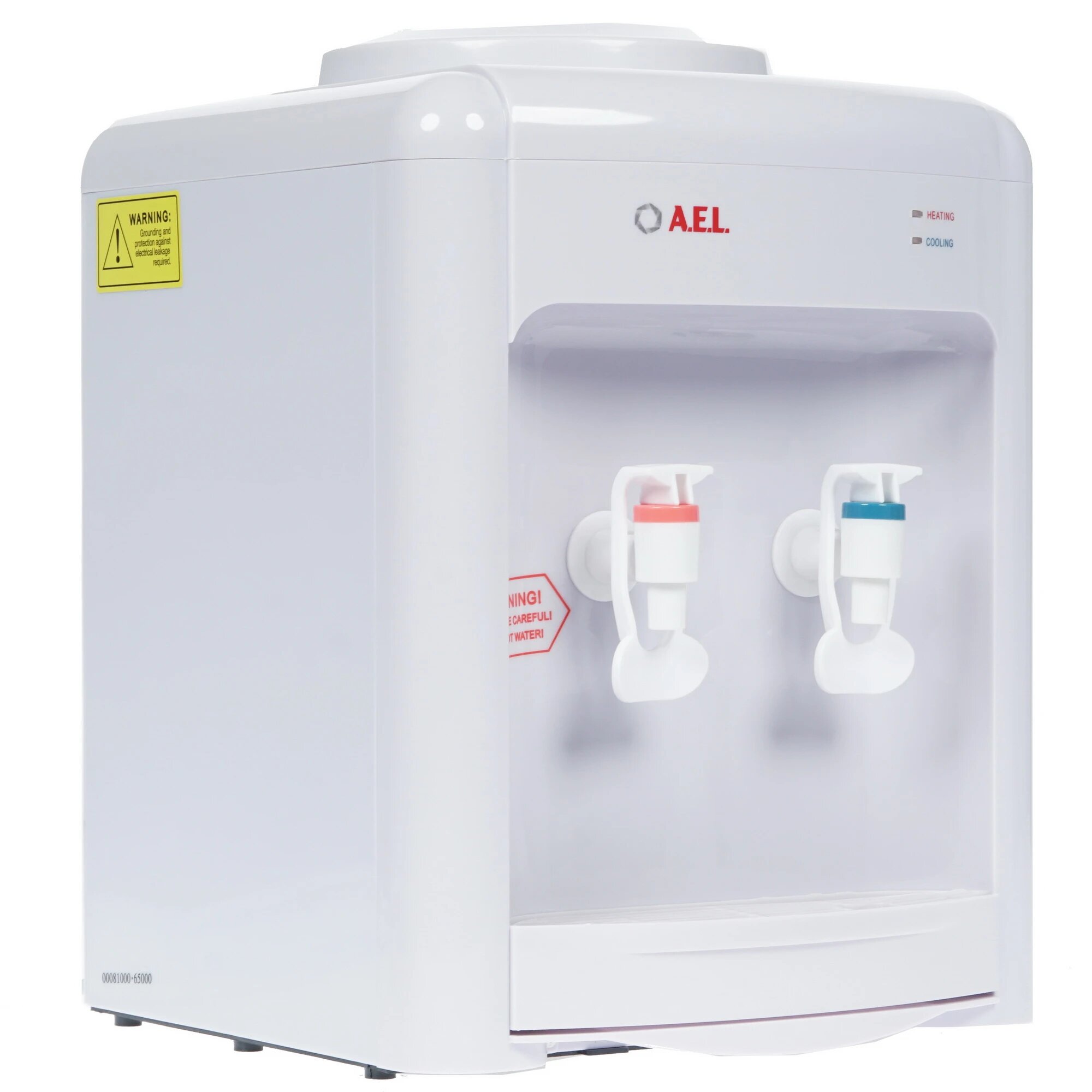 Кулер AEL TK-AEL-340, белый, настольный, нагрев до 90 градусов, мощность 500 Вт (без охлаждения) — фото 1