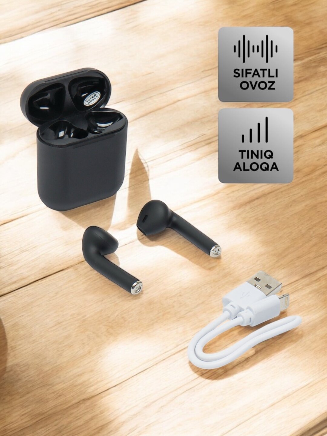 Беспроводные наушники Pods 12 для Ios и Android, Bluetooth 5.0 — фото 1