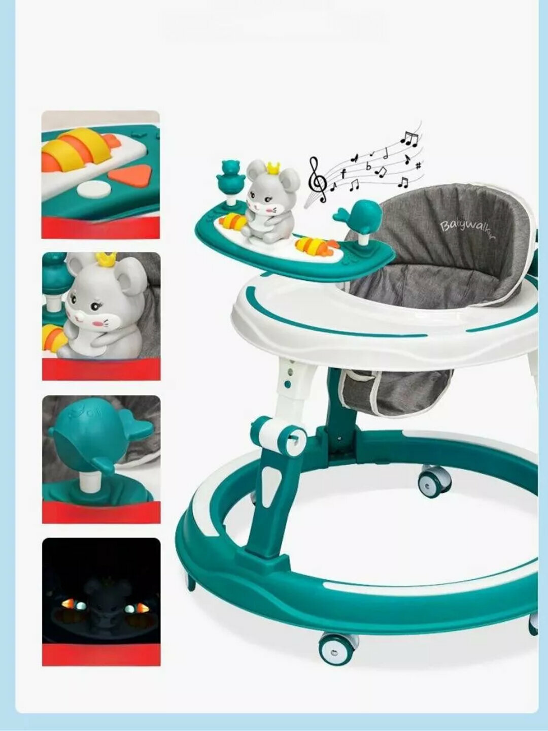 Ходунки детские, для мальчиков и девочек, каталка для малышей — фото 1