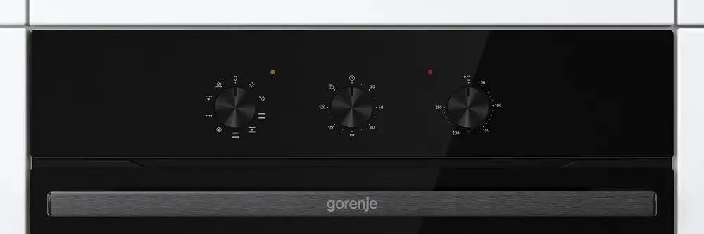 Картинки Духовой шкаф электрический Gorenje BO6725E02NBG, независимый, 77 л, эмаль EcoClean, чёрный