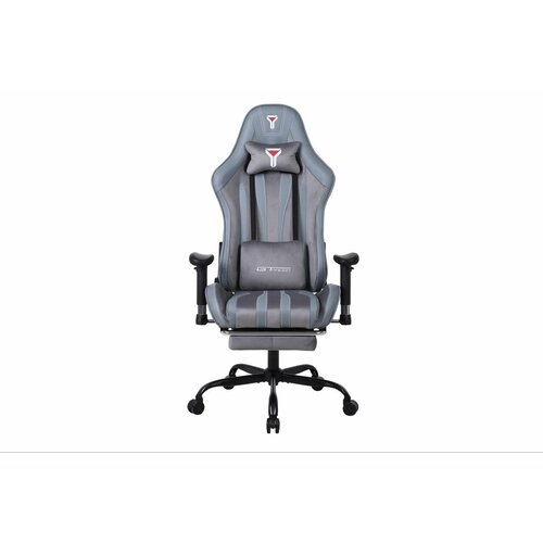 Кресло игровое компьютерное для геймера с подножкой и механизмом качания