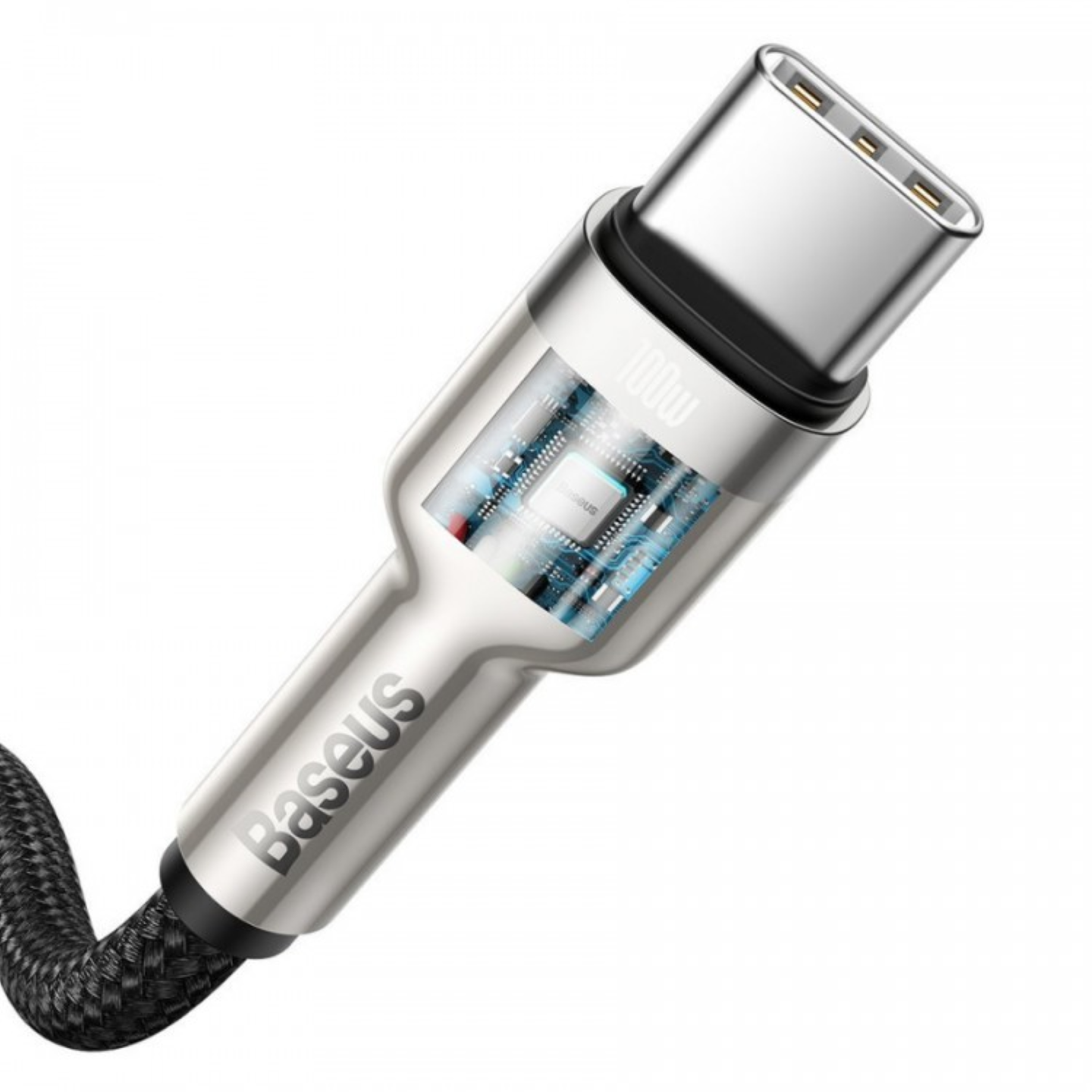 USB кабель BASEUS CATJK-C01 100W Type-C на Type-C, 1м, быстрая зарядка — фото 1