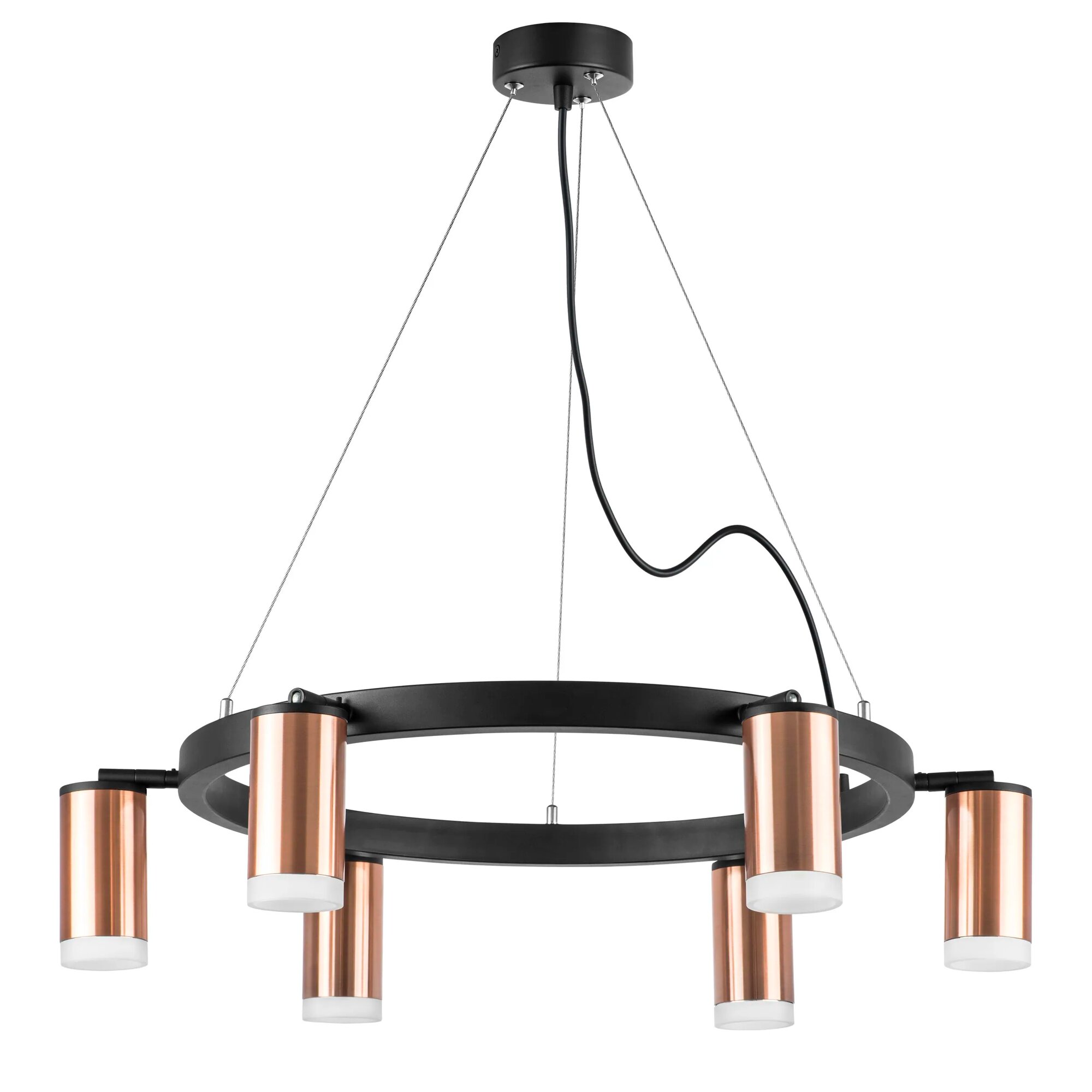 Подвесная люстра LightStar Rullo LR0163060_LS, GU10, 300 Вт, металл, акрил, черный