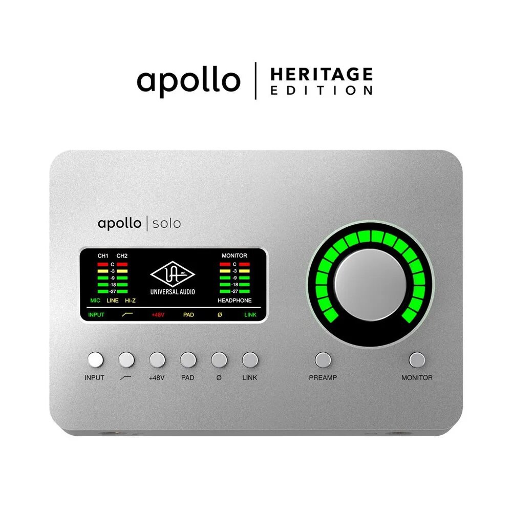 Внешняя звуковая карта Universal Audio Apollo Solo Heritage Edition Thunderbolt 3